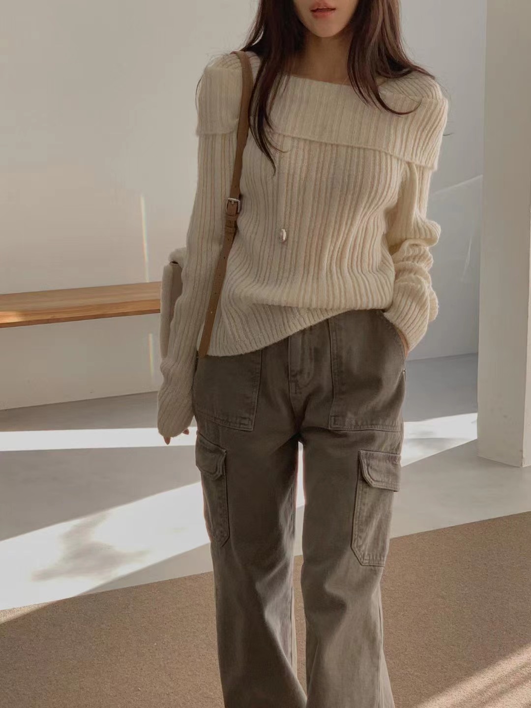 MIELLE-미엘르-OT東大門㊣直郵女裝新品推薦真品針織衫雙面MIELLE-미엘르-OT針織衫