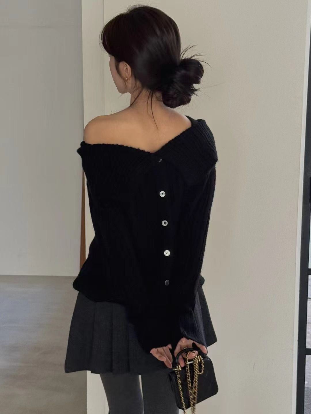 MIELLE-미엘르-OT東大門㊣直郵女裝新品推薦真品針織衫雙面MIELLE-미엘르-OT針織衫