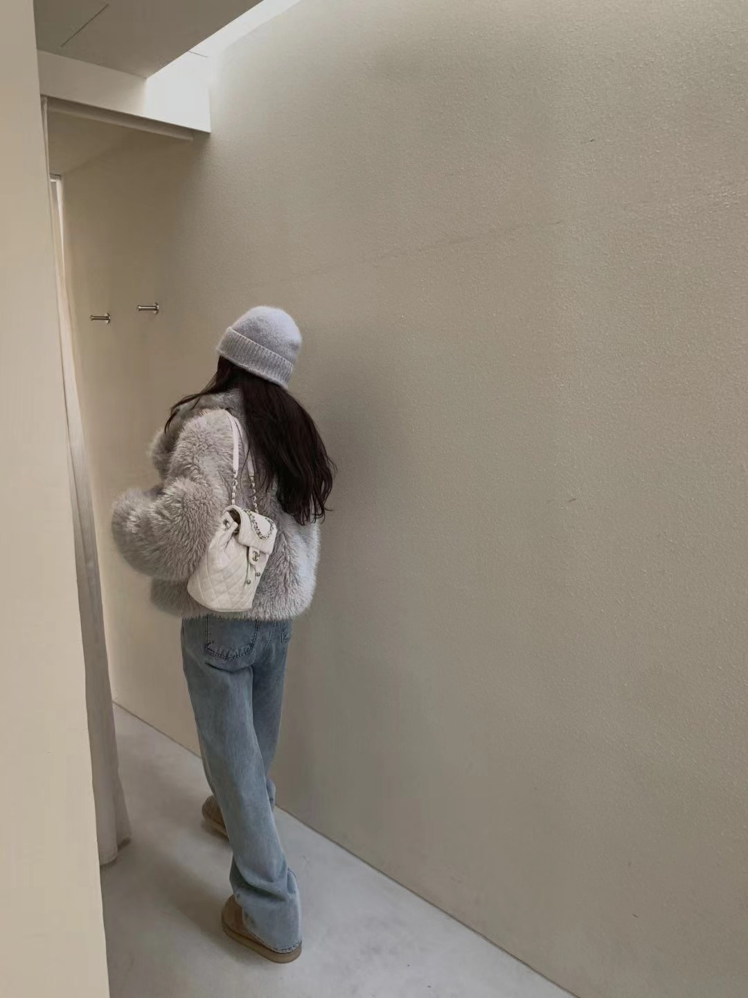 MIELLE-미엘르-OT韓國直郵㊣女裝新款休閑時尚短款大衣皮草MIELLE-미엘르-OT短款大衣