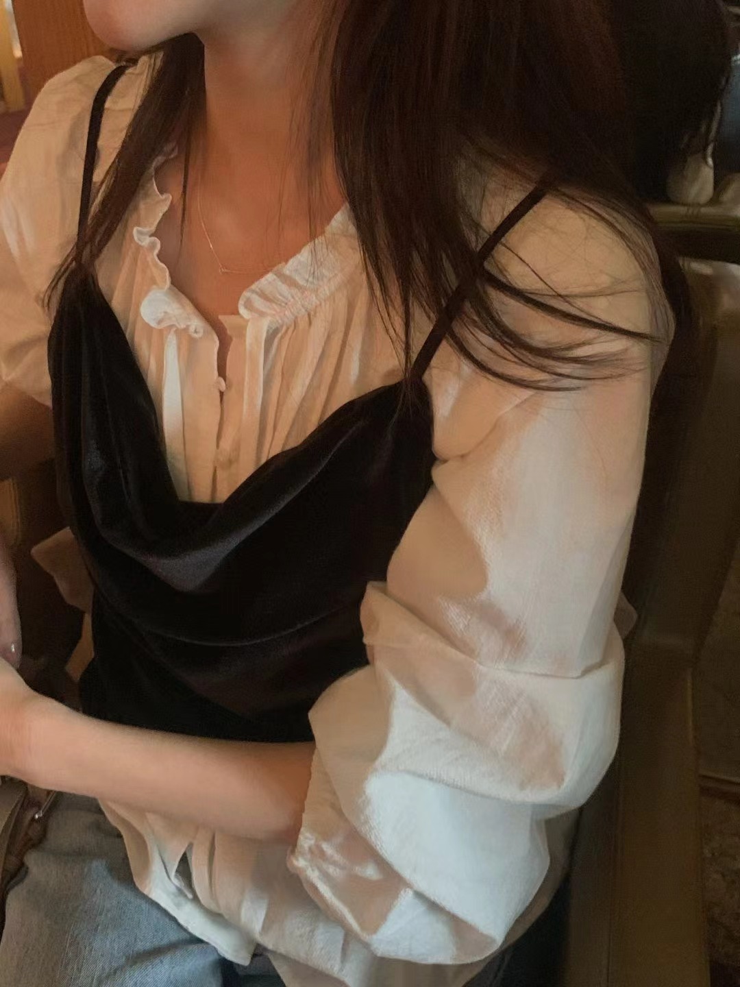 MIELLE-미엘르-OT東大門㊣實拍女士新品時尚吊帶背心不含內搭MIELLE-미엘르-OT吊帶/背心