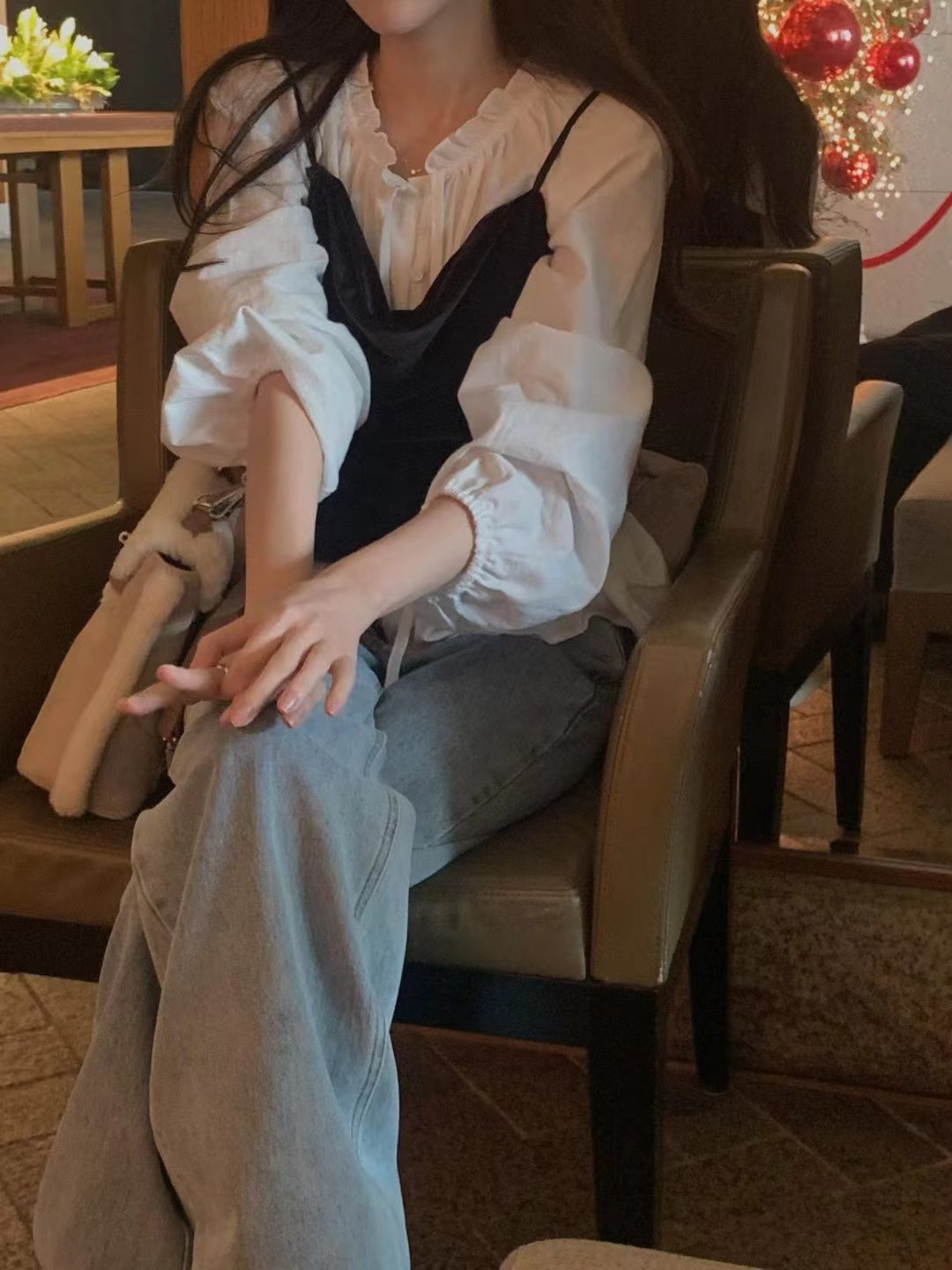 MIELLE-미엘르-OT東大門㊣實拍女士新品時尚吊帶背心不含內搭MIELLE-미엘르-OT吊帶/背心