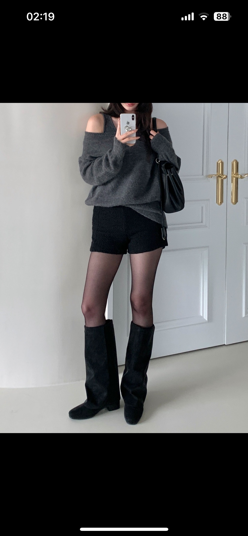 OPPA東大門㊣代購女裝新品25秋冬推薦熱賣真品時尚靴子牛皮OPPA靴子