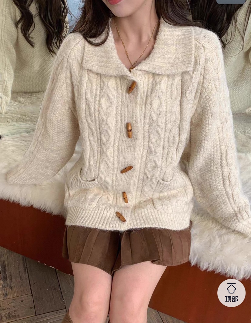 DOUZEMOIS韓國直郵㊣女士新品人氣休閑熱賣時尚推薦毛衣寬松DOUZEMOIS毛衣