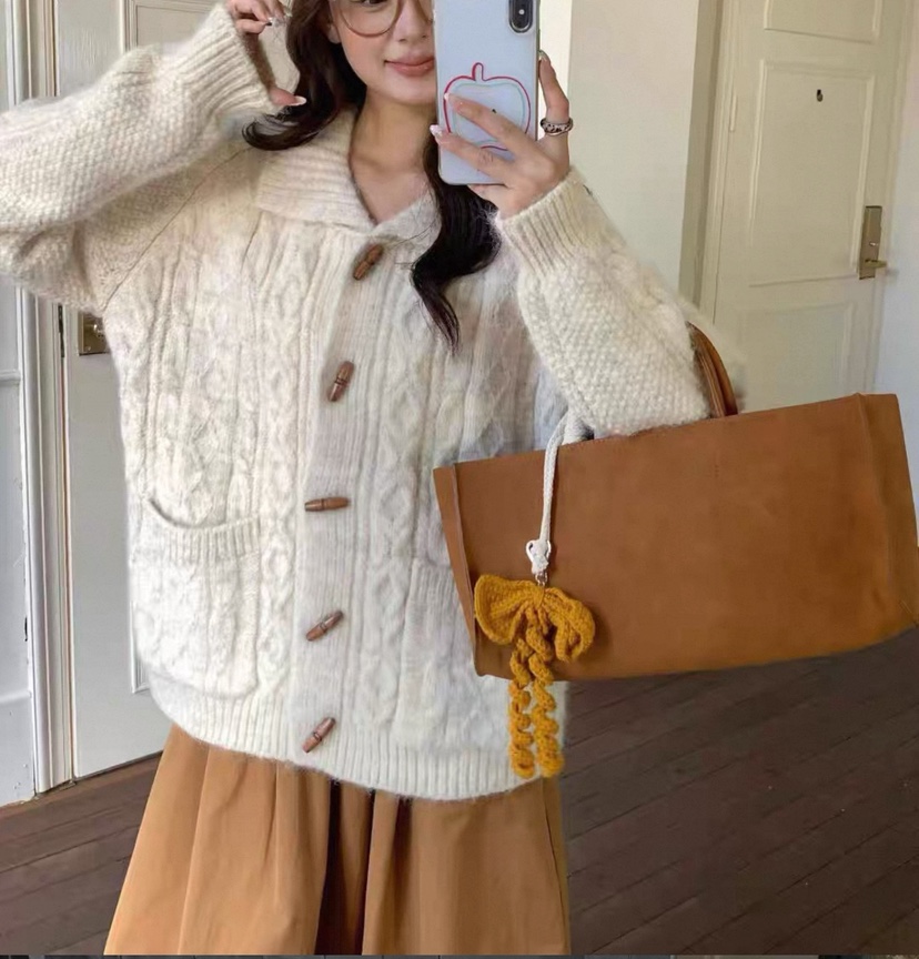 DOUZEMOIS韓國直郵㊣女士新品人氣休閑熱賣時尚推薦毛衣寬松DOUZEMOIS毛衣