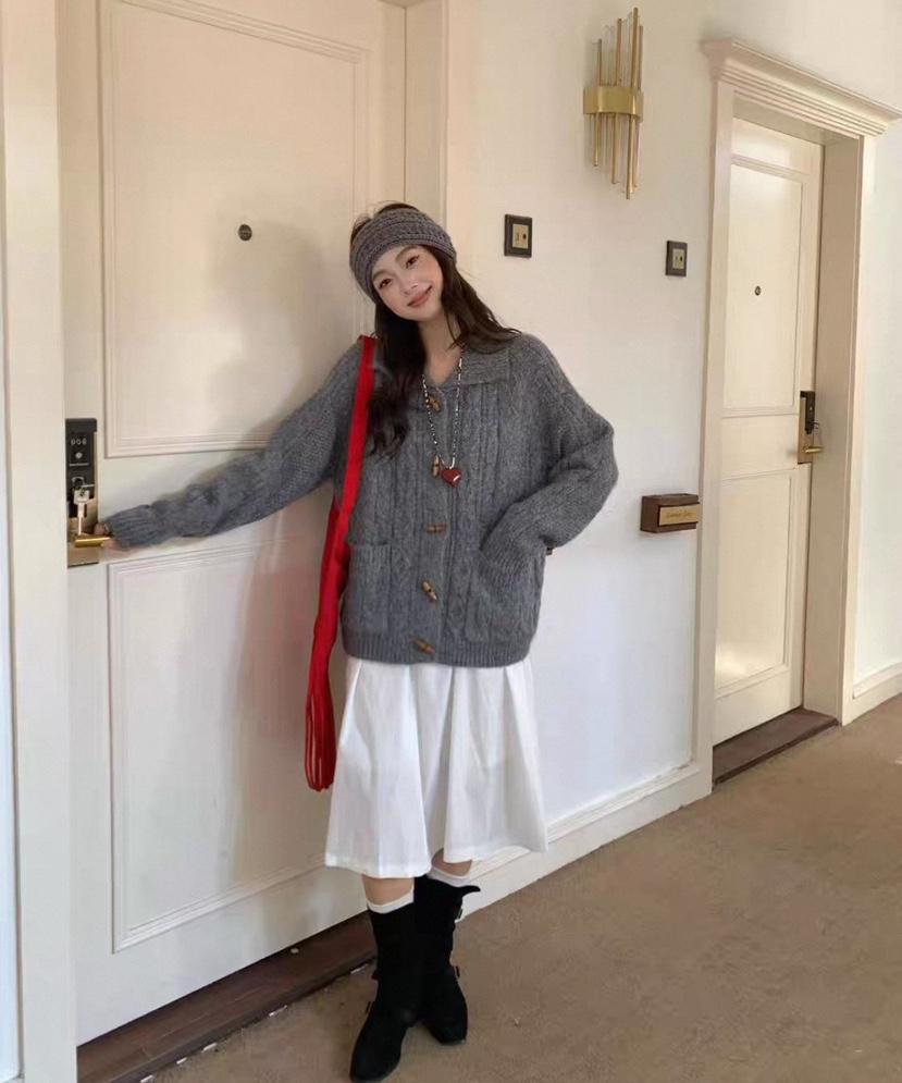 DOUZEMOIS韓國直郵㊣女士新品人氣休閑熱賣時尚推薦毛衣寬松DOUZEMOIS毛衣