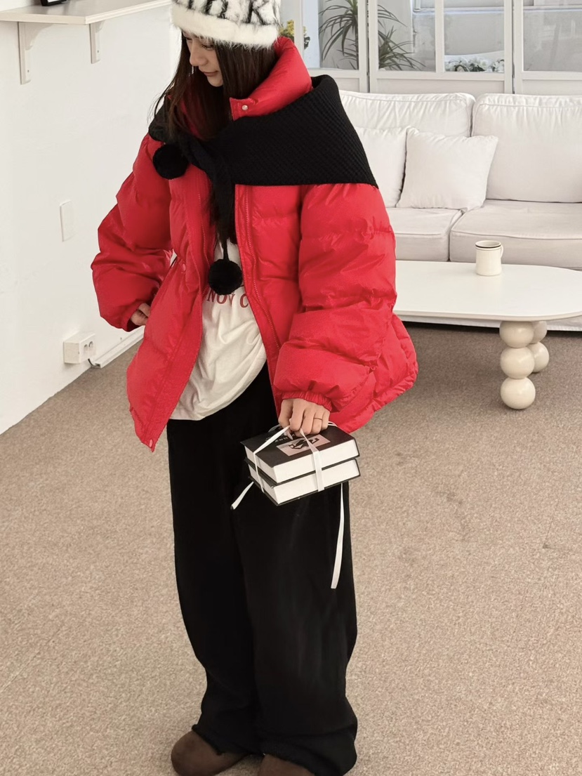 BUTTER-P東大門㊣直郵女裝新款25秋冬時尚人氣短款羽絨服毛皮BUTTER-P短款羽絨服