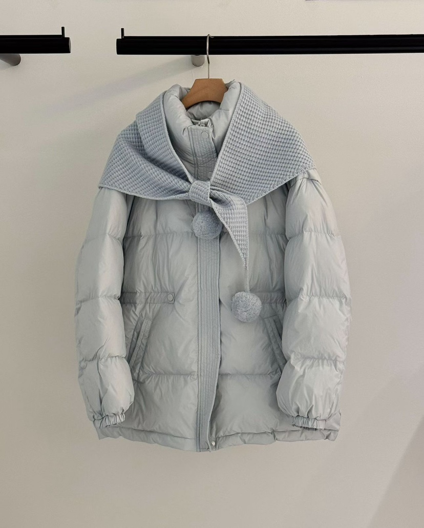 BUTTER-P東大門㊣直郵女裝新款25秋冬時尚人氣短款羽絨服毛皮BUTTER-P短款羽絨服圖色1