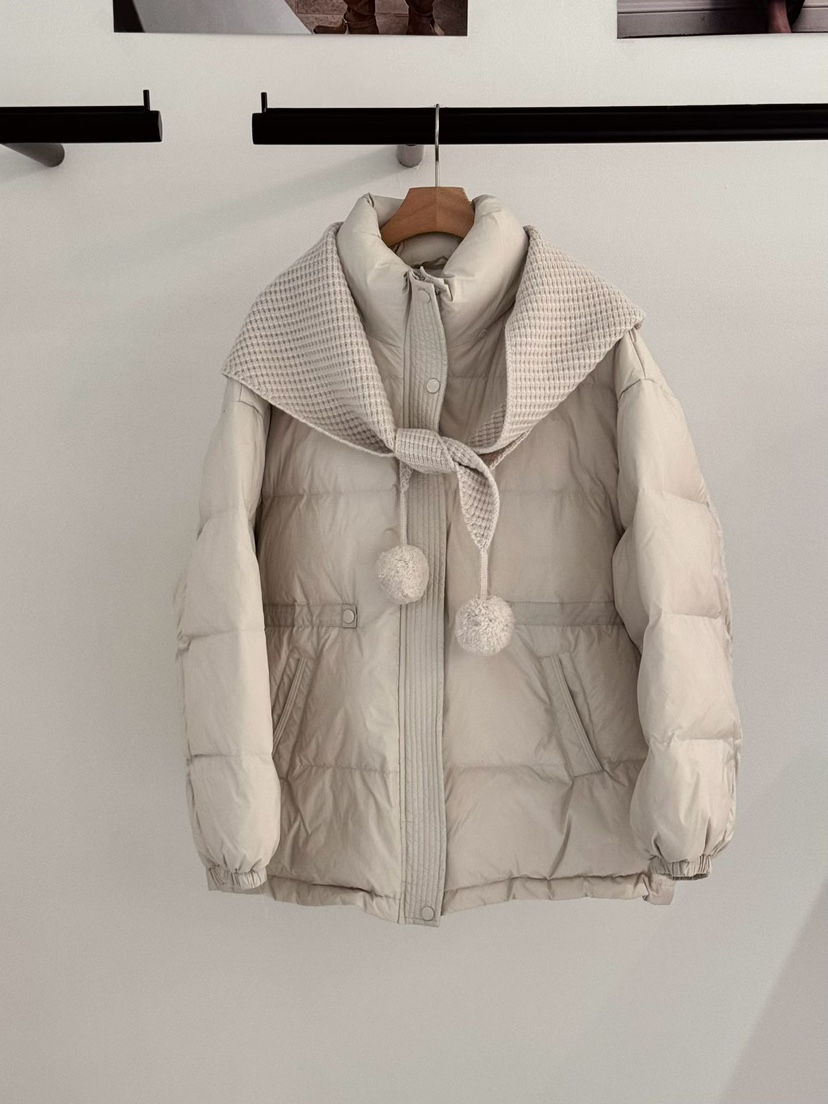 BUTTER-P東大門㊣直郵女裝新款25秋冬時尚人氣短款羽絨服毛皮BUTTER-P短款羽絨服圖色2