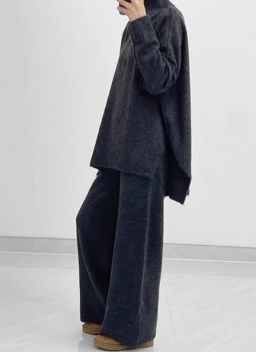 DOUZEMOIS韓國直郵㊣女裝新品推薦真品熱賣25秋冬套裝針織褲套裝DOUZEMOIS套裝