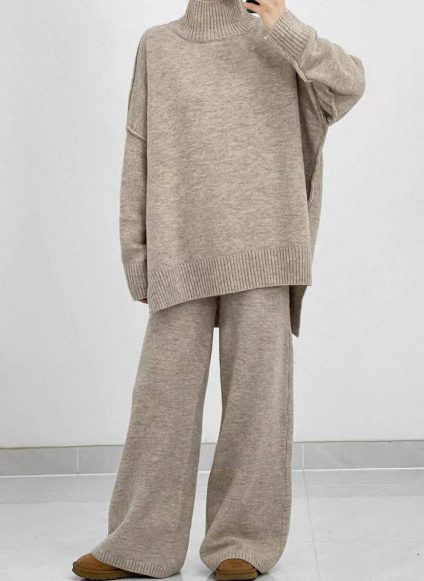 DOUZEMOIS韓國直郵㊣女裝新品推薦真品熱賣25秋冬套裝針織褲套裝DOUZEMOIS套裝圖色1