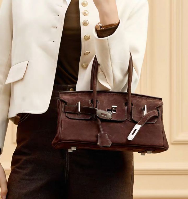 TROUVAILLE東大門㊣實拍女裝新品時尚真品手拿包腋下包牛皮絨TROUVAILLE手拿包/腋下包