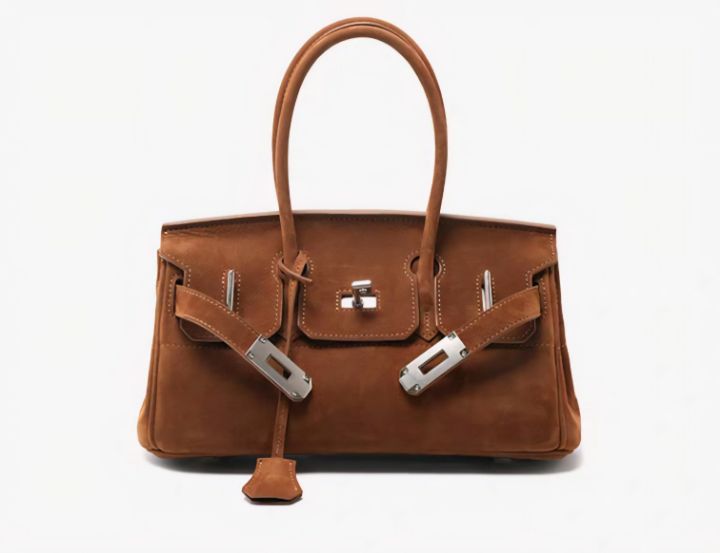 TROUVAILLE東大門㊣實拍女裝新品時尚真品手拿包腋下包牛皮絨TROUVAILLE手拿包/腋下包