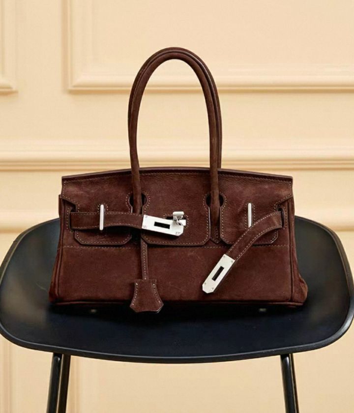 TROUVAILLE東大門㊣實拍女裝新品時尚真品手拿包腋下包牛皮絨TROUVAILLE手拿包/腋下包