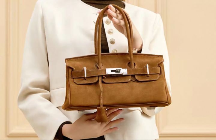 TROUVAILLE東大門㊣實拍女裝新品時尚真品手拿包腋下包牛皮絨TROUVAILLE手拿包/腋下包