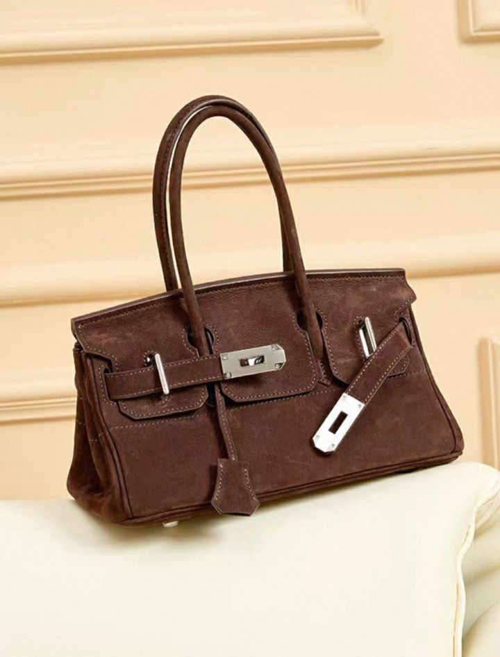 TROUVAILLE東大門㊣實拍女裝新品時尚真品手拿包腋下包牛皮絨TROUVAILLE手拿包/腋下包圖色2