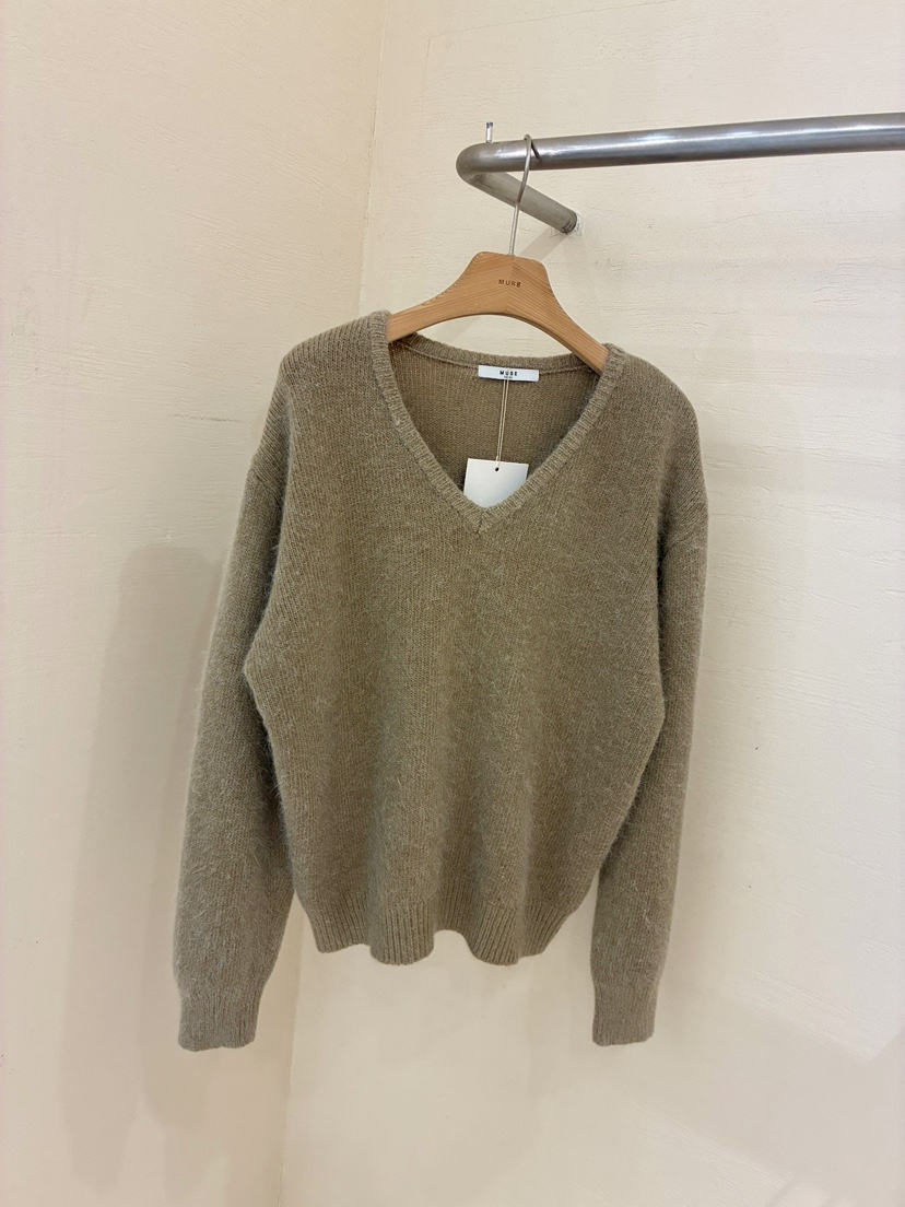 MUSE-P東大門㊣代購女裝新款休閑真品人氣25秋冬針織衫安哥拉MUSE-P針織衫圖色2
