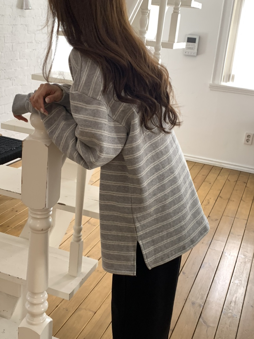 NOTICE韓國代購㊣女裝新款時尚人氣熱賣25秋冬長袖T恤單排扣棉質NOTICE長袖T恤