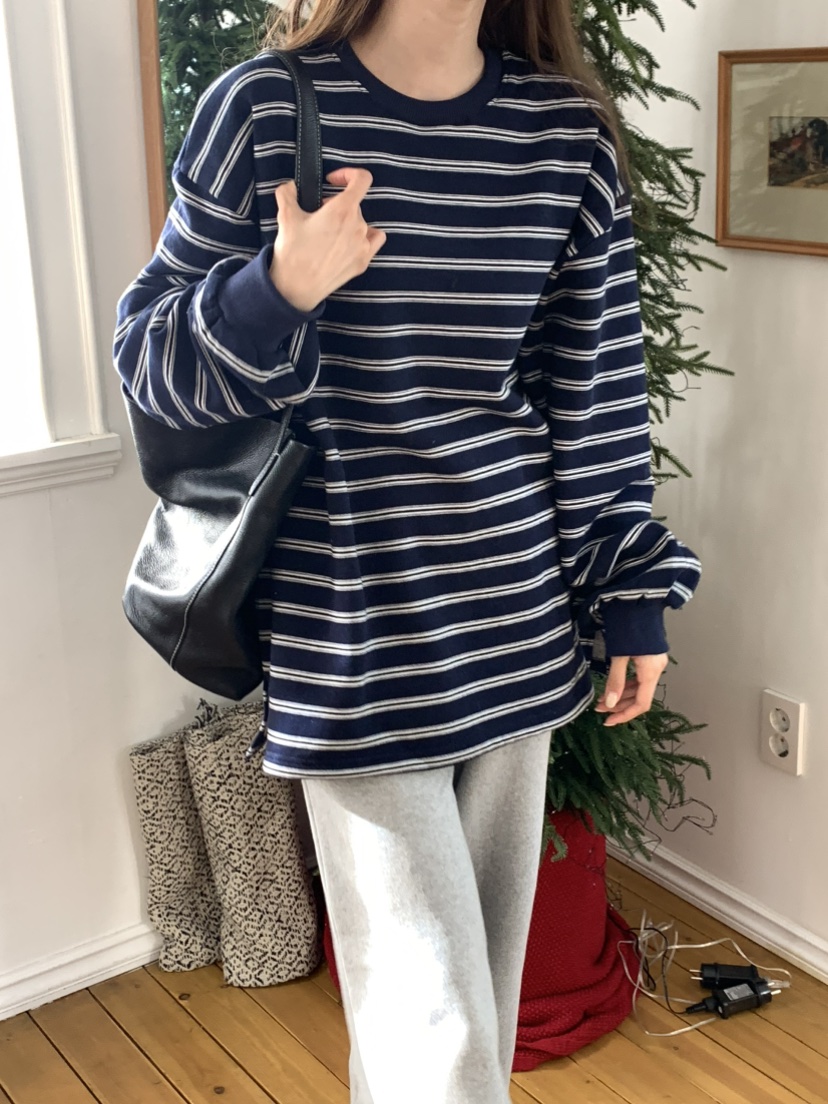 NOTICE韓國代購㊣女裝新款時尚人氣熱賣25秋冬長袖T恤單排扣棉質NOTICE長袖T恤