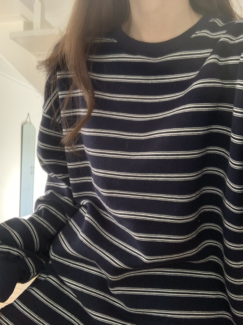 NOTICE韓國代購㊣女裝新款時尚人氣熱賣25秋冬長袖T恤單排扣棉質NOTICE長袖T恤