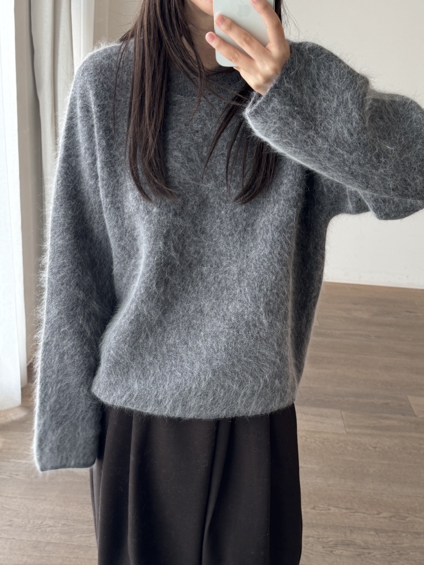 LE-PPL韓國代購㊣女士新款推薦職業真品人氣針織衫安哥拉羊毛LE-PPL針織衫