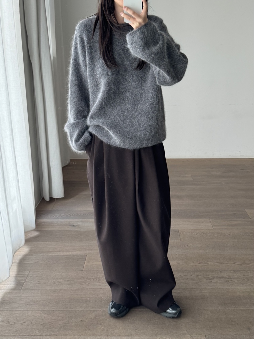 LE-PPL韓國代購㊣女士新款推薦職業真品人氣針織衫安哥拉羊毛LE-PPL針織衫