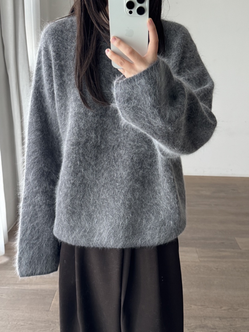 LE-PPL韓國代購㊣女士新款推薦職業真品人氣針織衫安哥拉羊毛LE-PPL針織衫