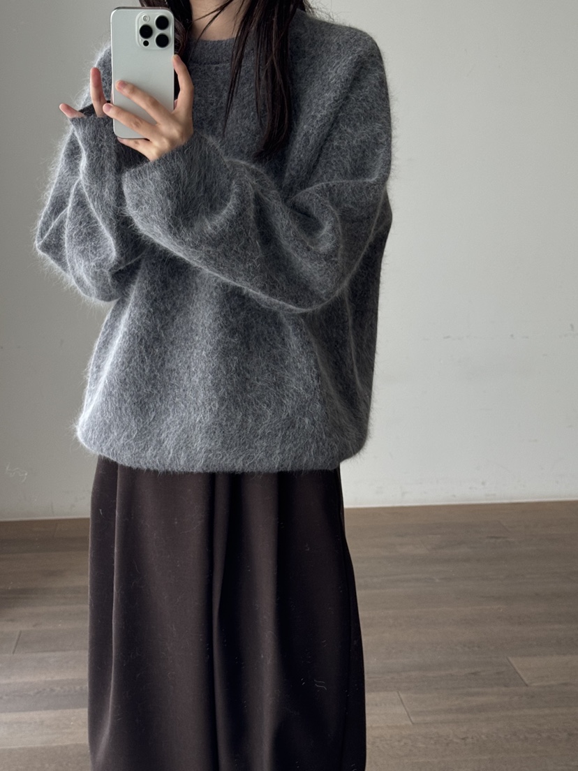 LE-PPL韓國代購㊣女士新款推薦職業真品人氣針織衫安哥拉羊毛LE-PPL針織衫