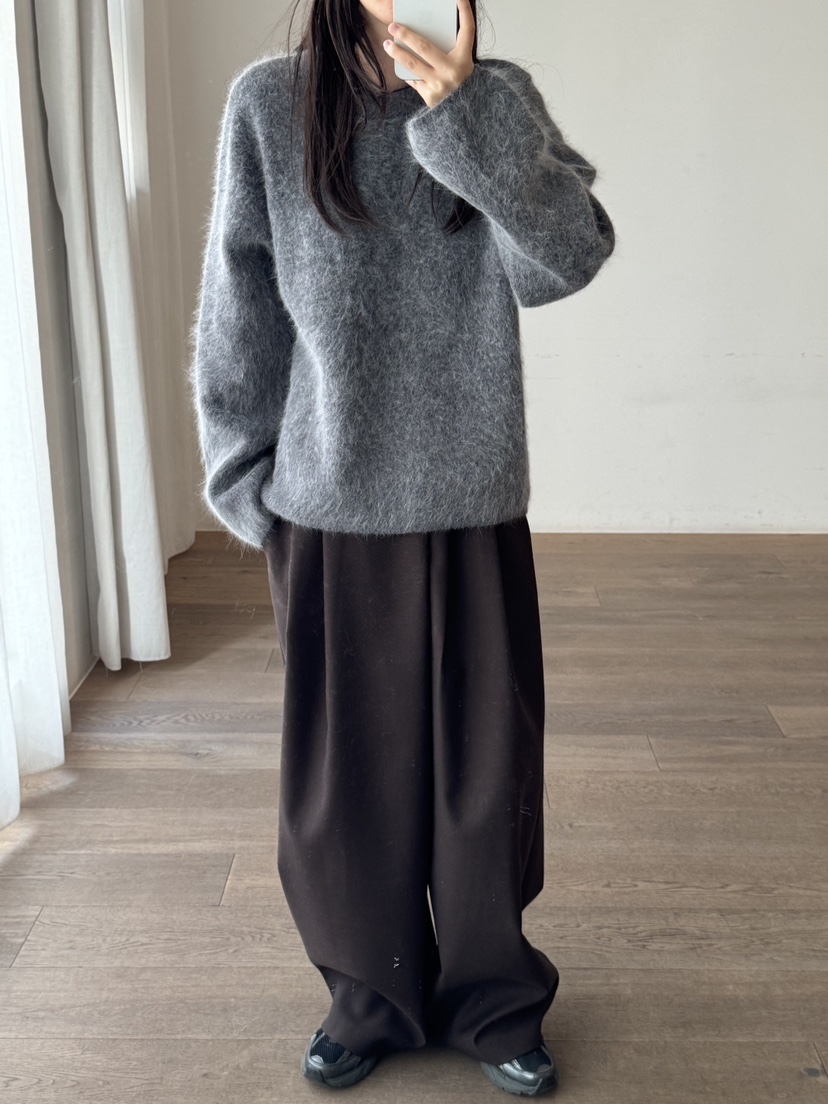 LE-PPL韓國代購㊣女士新款推薦職業真品人氣針織衫安哥拉羊毛LE-PPL針織衫