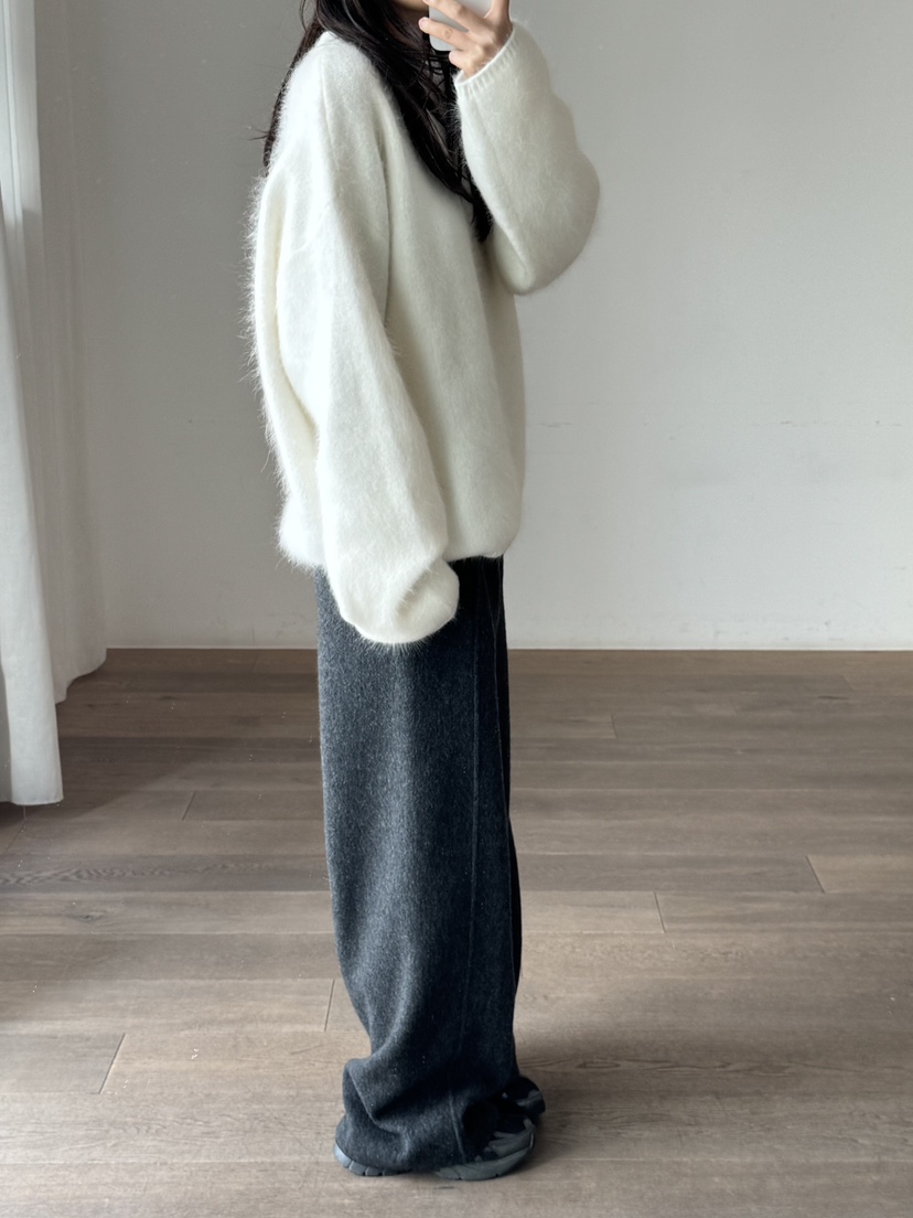 LE-PPL韓國代購㊣女士新款推薦職業真品人氣針織衫安哥拉羊毛LE-PPL針織衫