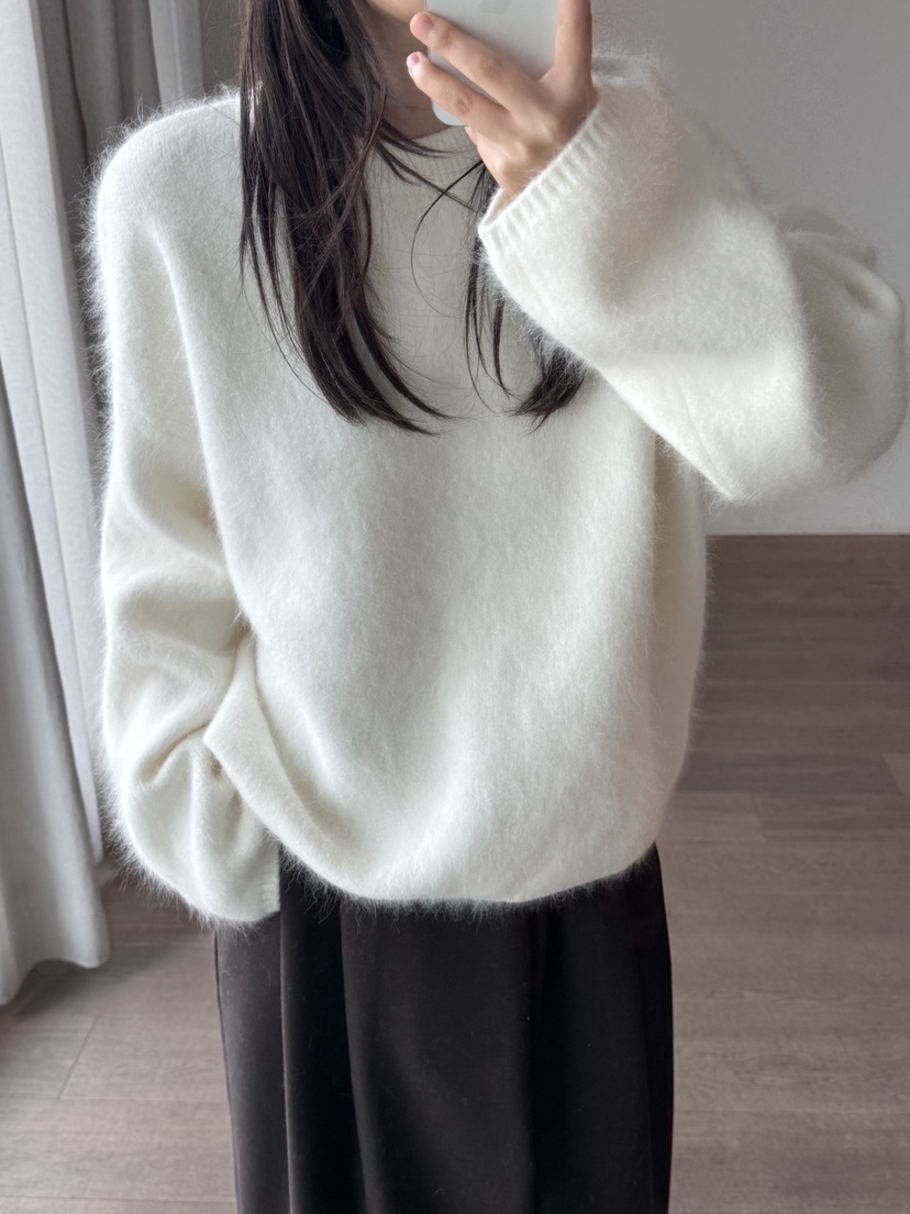 LE-PPL韓國代購㊣女士新款推薦職業真品人氣針織衫安哥拉羊毛LE-PPL針織衫