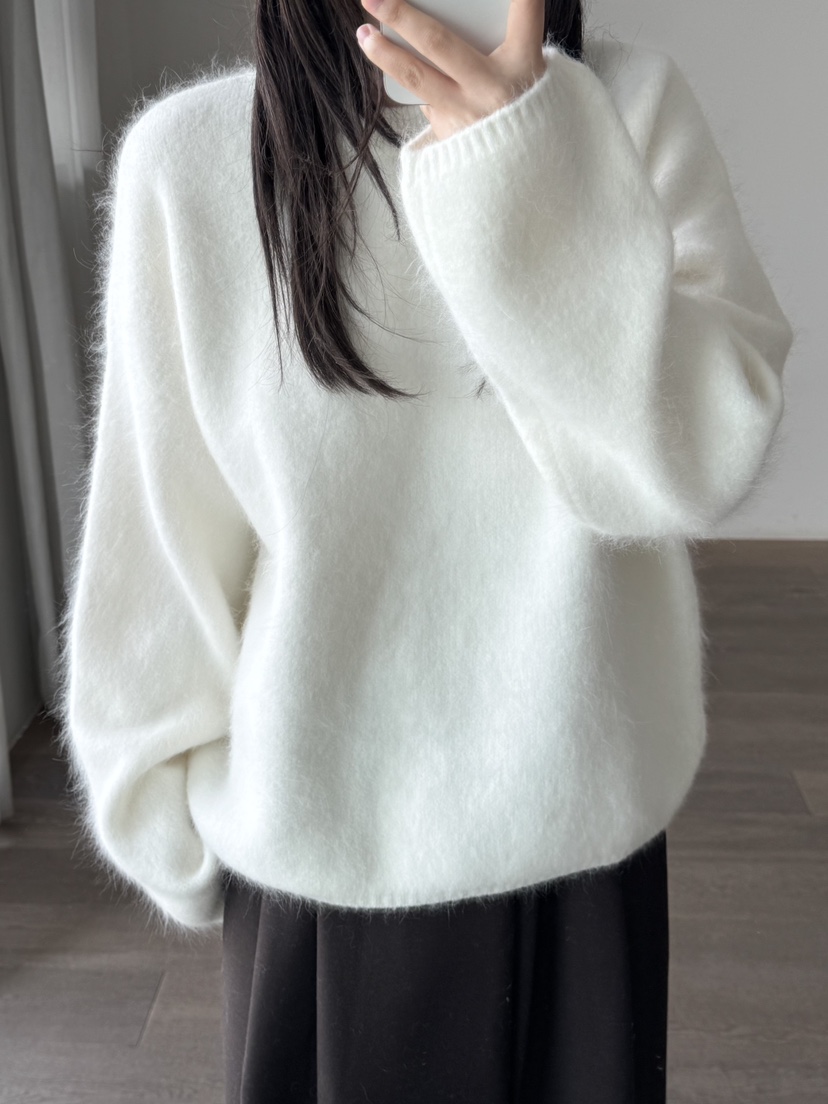 LE-PPL韓國代購㊣女士新款推薦職業真品人氣針織衫安哥拉羊毛LE-PPL針織衫