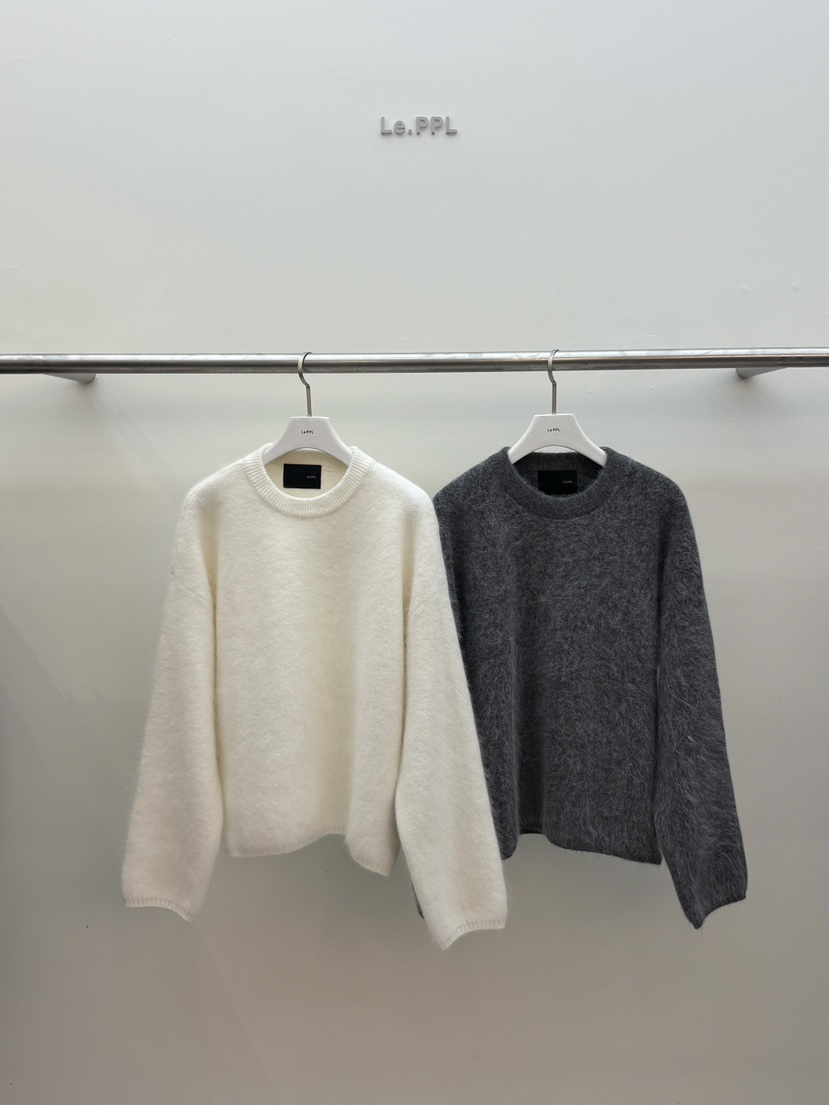 LE-PPL韓國代購㊣女士新款推薦職業真品人氣針織衫安哥拉羊毛LE-PPL針織衫