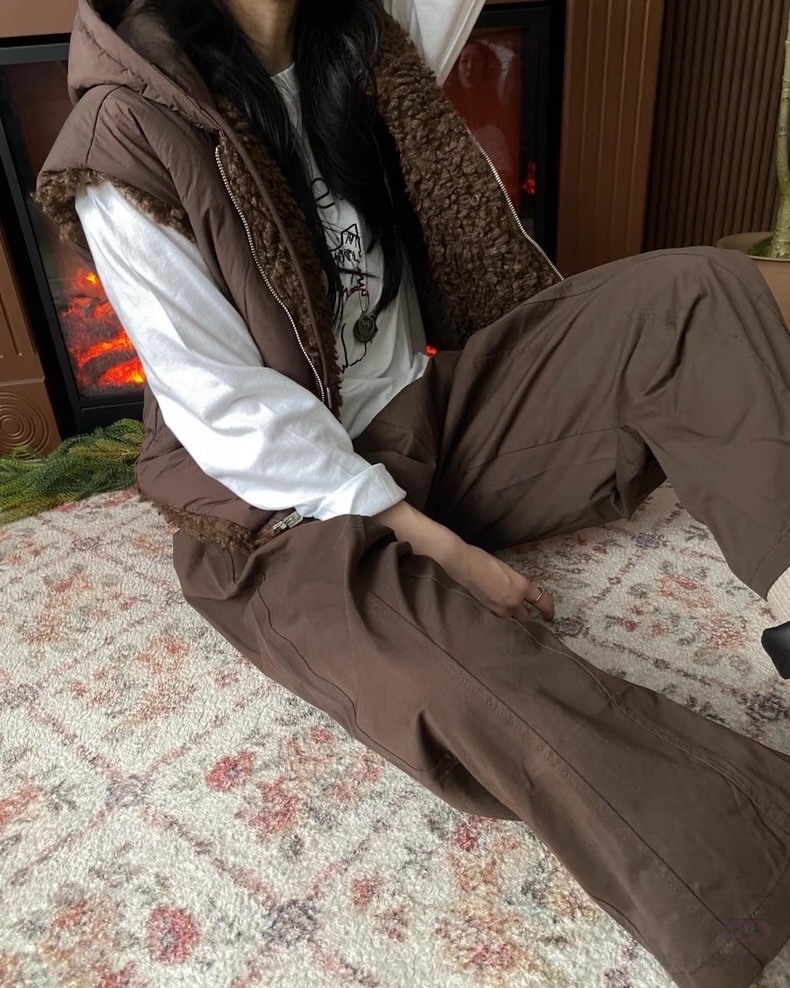 DOUZEMOIS東大門㊣實拍女裝新品25秋冬推薦職業馬甲羊毛雙面DOUZEMOIS馬甲