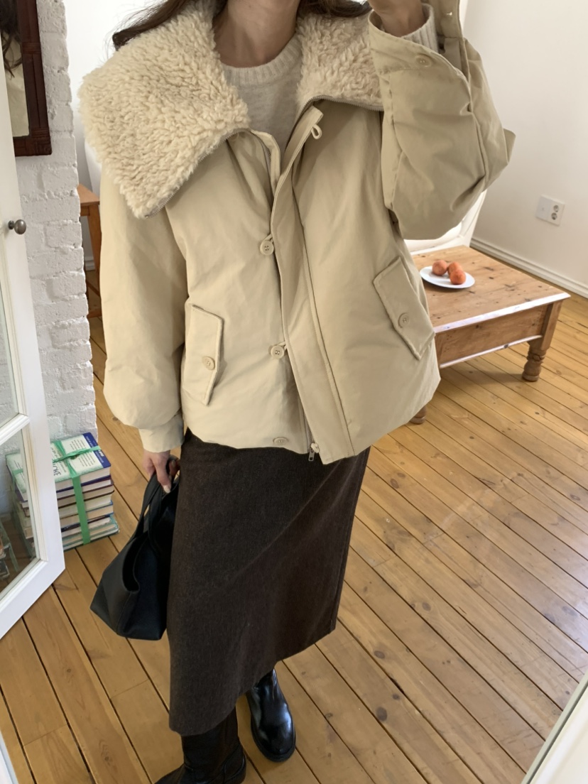 NOTICE韓國代購㊣女裝新款職業25秋冬真品短款羽絨服填充絨NOTICE短款羽絨服