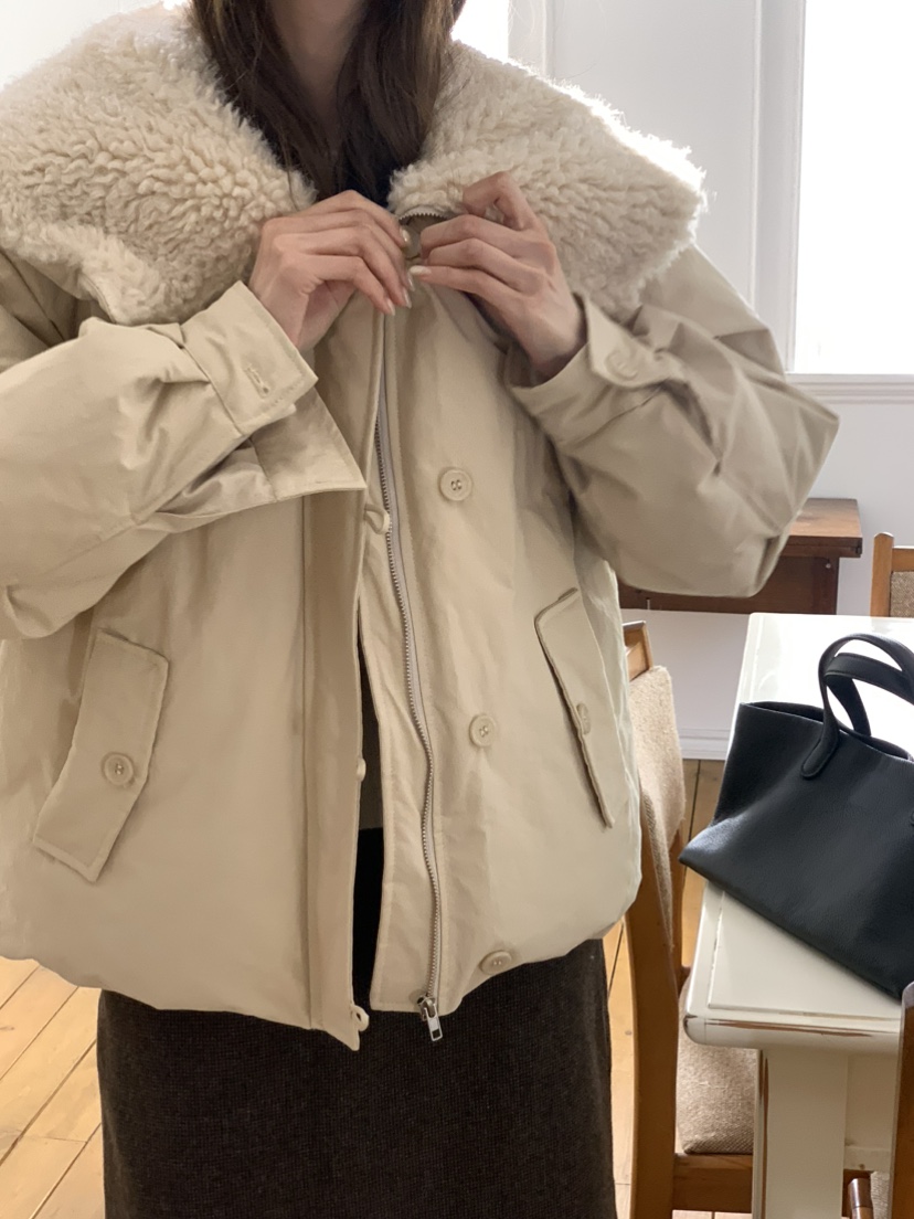 NOTICE韓國代購㊣女裝新款職業25秋冬真品短款羽絨服填充絨NOTICE短款羽絨服