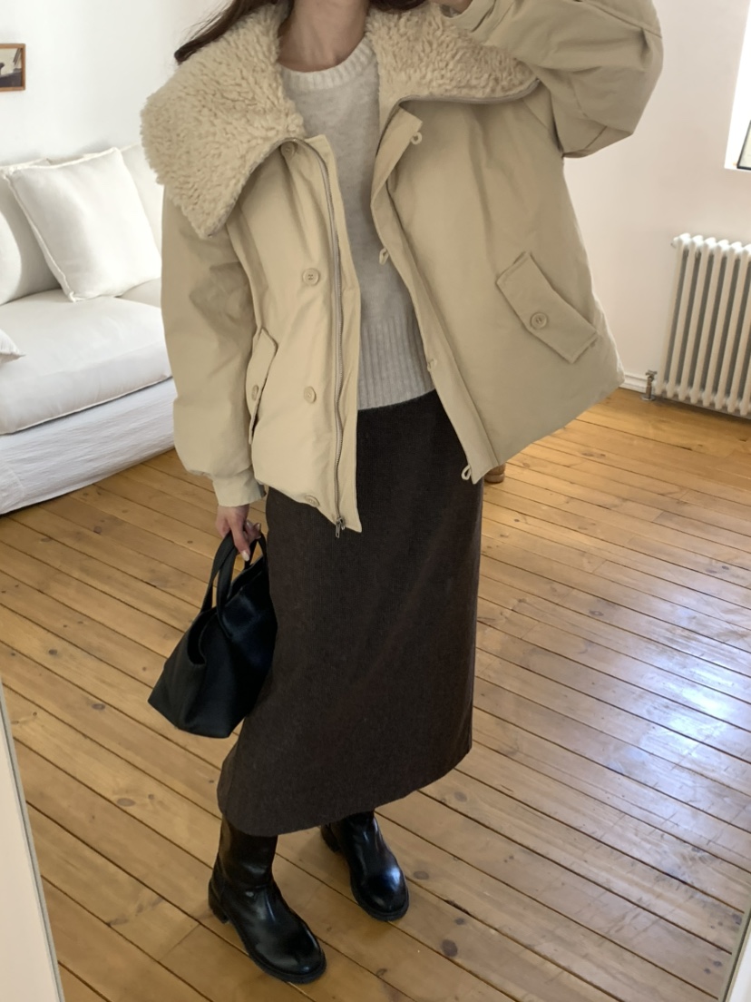 NOTICE韓國代購㊣女裝新款職業25秋冬真品短款羽絨服填充絨NOTICE短款羽絨服