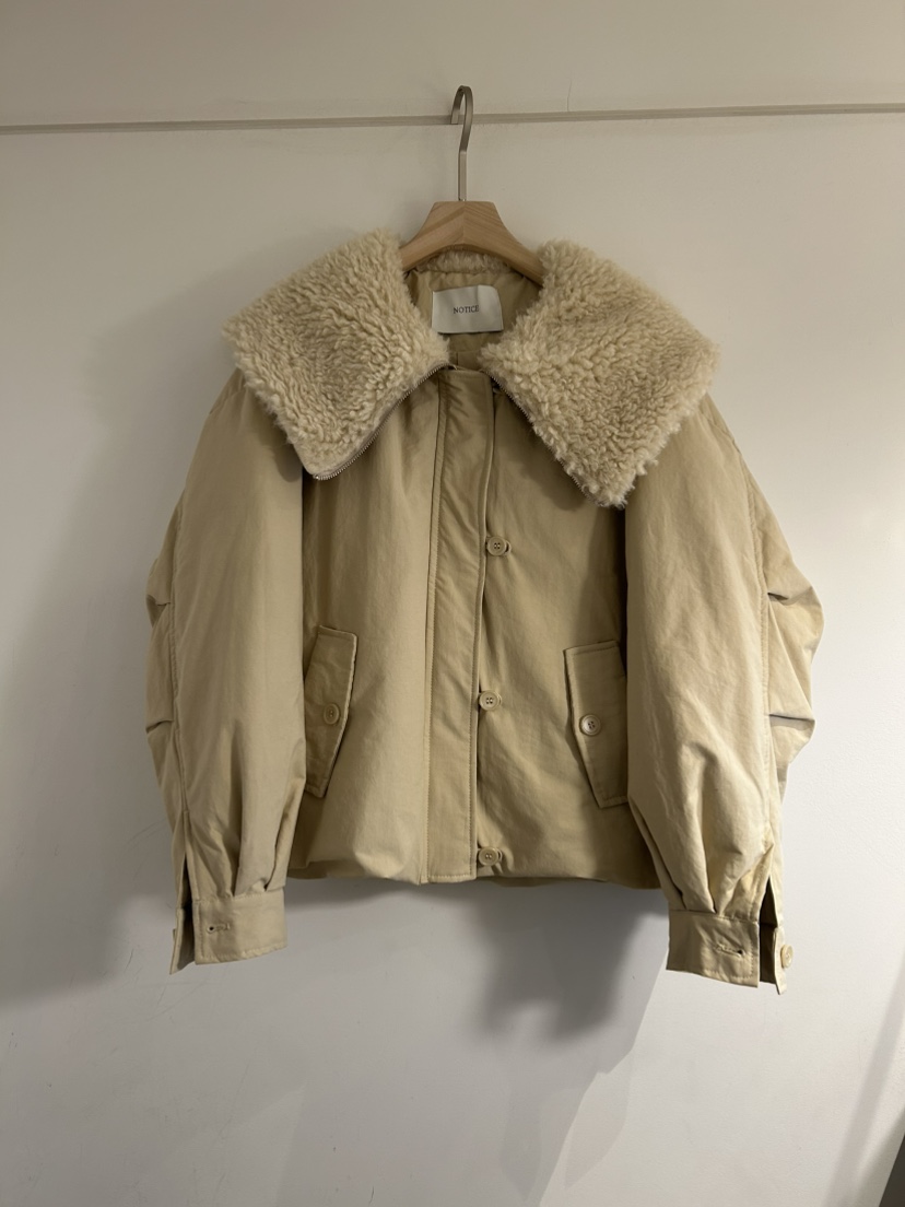 NOTICE韓國代購㊣女裝新款職業25秋冬真品短款羽絨服填充絨NOTICE短款羽絨服圖色1