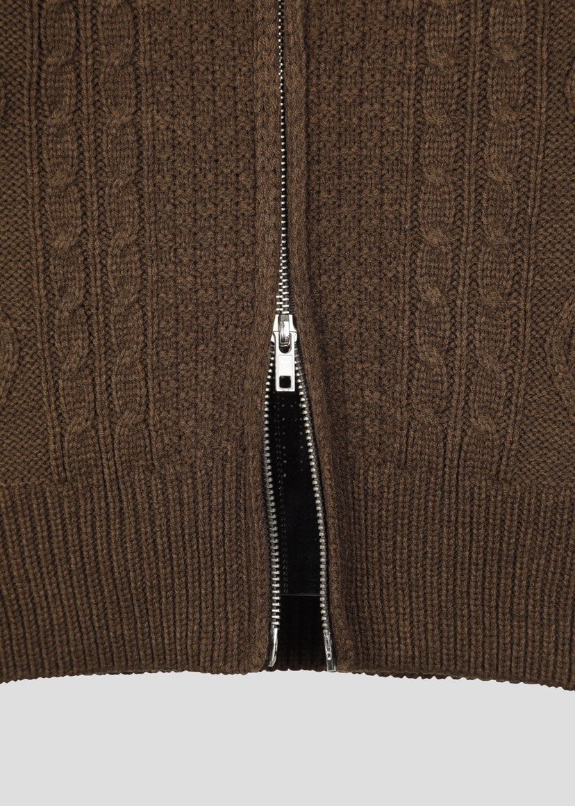 SHOTGUN東大門㊣代購女裝新款人氣推薦真品時尚毛衣拉鏈連帽SHOTGUN毛衣