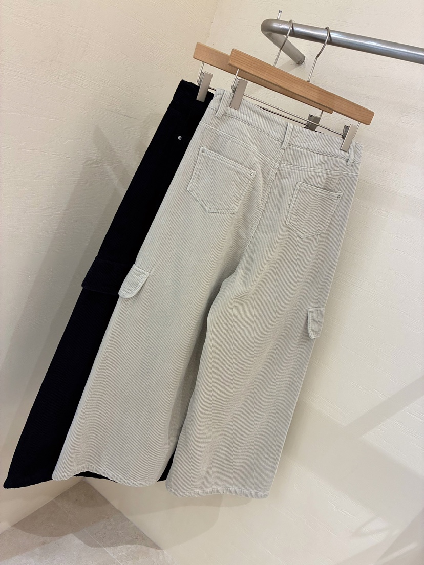 MUSE-P東大門㊣實拍女裝新品25秋冬時尚休閑熱賣休閑褲口袋MUSE-P休閑褲