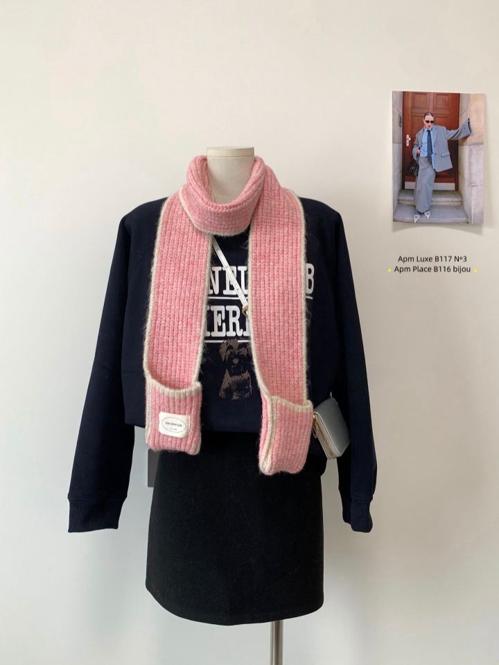 N3東大門㊣代購女裝新款休閑熱賣推薦人氣時尚圍巾披肩口袋N3圍巾/披肩