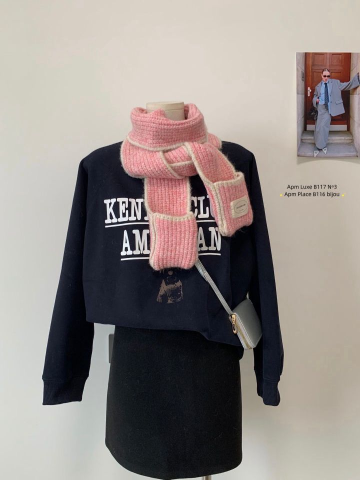 N3東大門㊣代購女裝新款休閑熱賣推薦人氣時尚圍巾披肩口袋N3圍巾/披肩