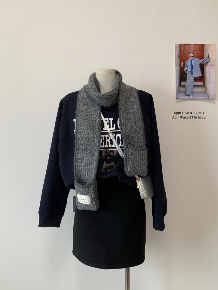 N3東大門㊣代購女裝新款休閑熱賣推薦人氣時尚圍巾披肩口袋N3圍巾/披肩