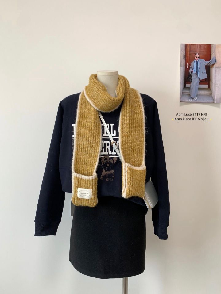 N3東大門㊣代購女裝新款休閑熱賣推薦人氣時尚圍巾披肩口袋N3圍巾/披肩圖色8