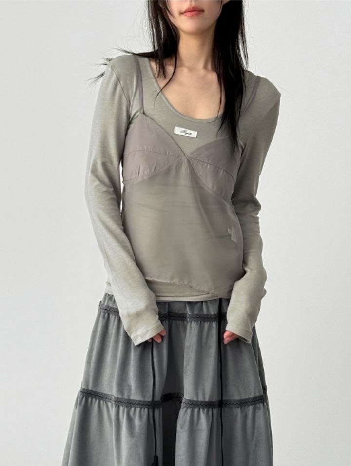 LIVE FOREVER韓國直郵㊣女士新品時尚人氣吊帶背心不含內搭LIVE FOR_EVER吊帶/背心