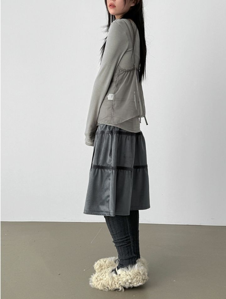 LIVE FOREVER韓國直郵㊣女士新品時尚人氣吊帶背心不含內搭LIVE FOR_EVER吊帶/背心