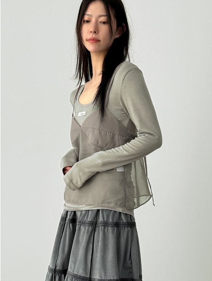 LIVE FOREVER韓國直郵㊣女士新品時尚人氣吊帶背心不含內搭LIVE FOR_EVER吊帶/背心