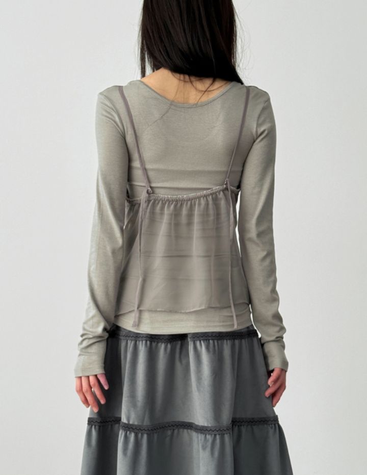 LIVE FOREVER韓國直郵㊣女士新品時尚人氣吊帶背心不含內搭LIVE FOR_EVER吊帶/背心