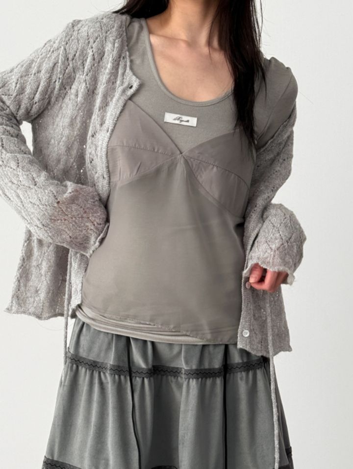 LIVE FOREVER韓國直郵㊣女士新品時尚人氣吊帶背心不含內搭LIVE FOR_EVER吊帶/背心