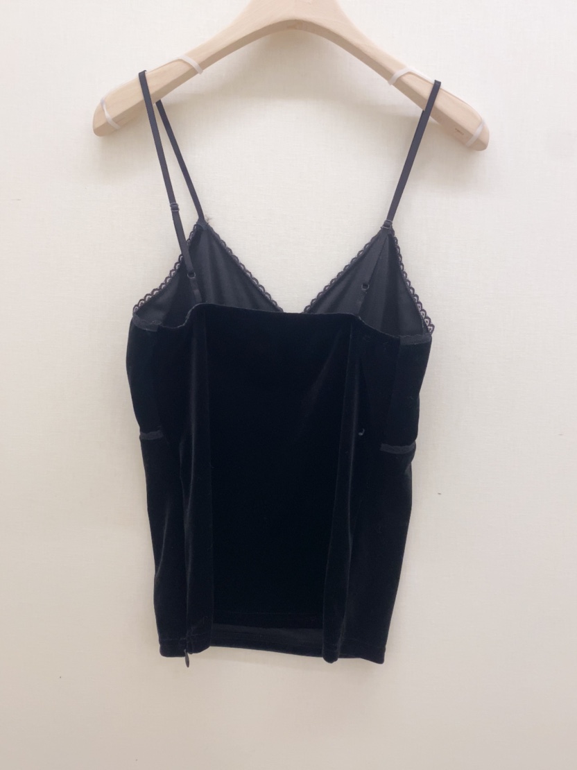 LOVE ROSIE韓國代購㊣女裝新款推薦時尚吊帶背心天鵝絨蕾絲LOVE ROSIE吊帶/背心