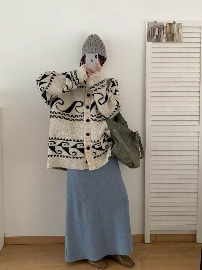 DOUZEMOIS東大門㊣代購女裝新款時尚熱賣真品推薦休閑毛衣開衫DOUZEMOIS毛衣